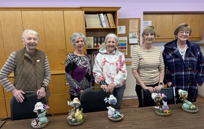 The ladies had a wonderful afternoon making these cute Teacup Bunnies on Tuesday, March 24, 2026. Thank you, Carolyn!